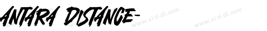 antara distance字体转换